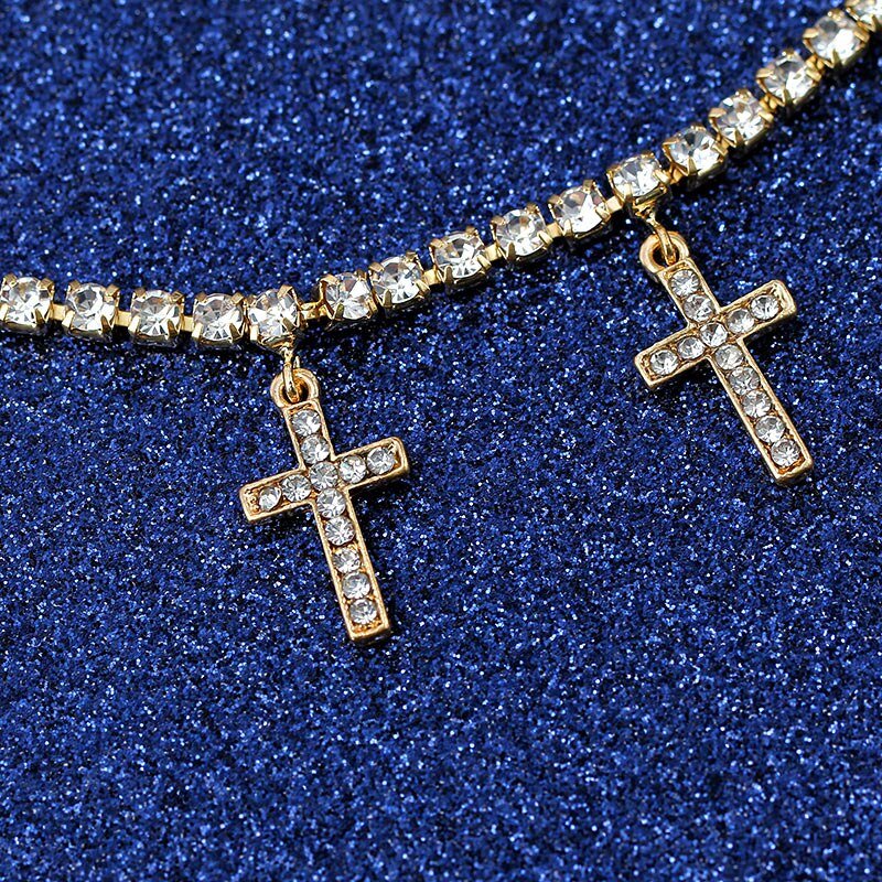 Lănțișor Sparkling Crosses - Vagance Jewelry